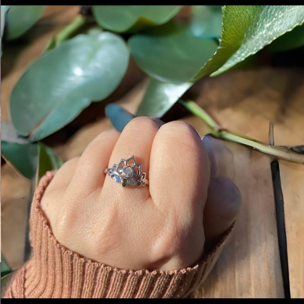 Chakra Ring, 925 Sterling Silver - image 4